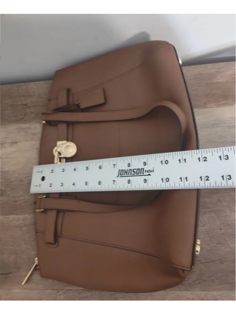 Women's Michael Kors Brown Gold Tote Bag One Size